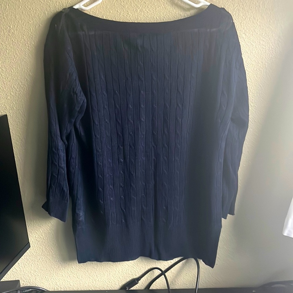 Sheer Navy Sweater